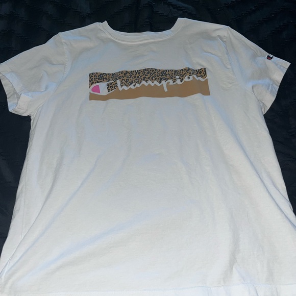 Champion White Crewneck T-Shirt - Picture 1 of 2